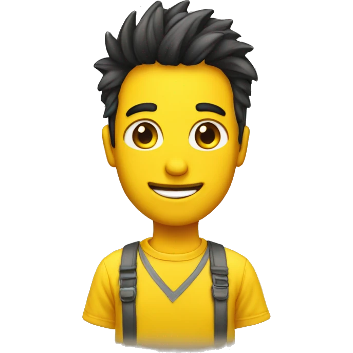 emoji amarillo con camiseta emoji