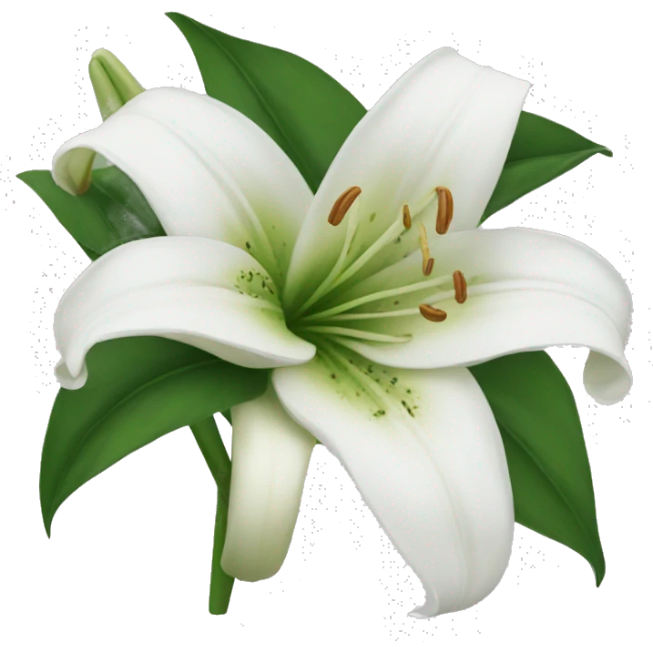 White lily emoji