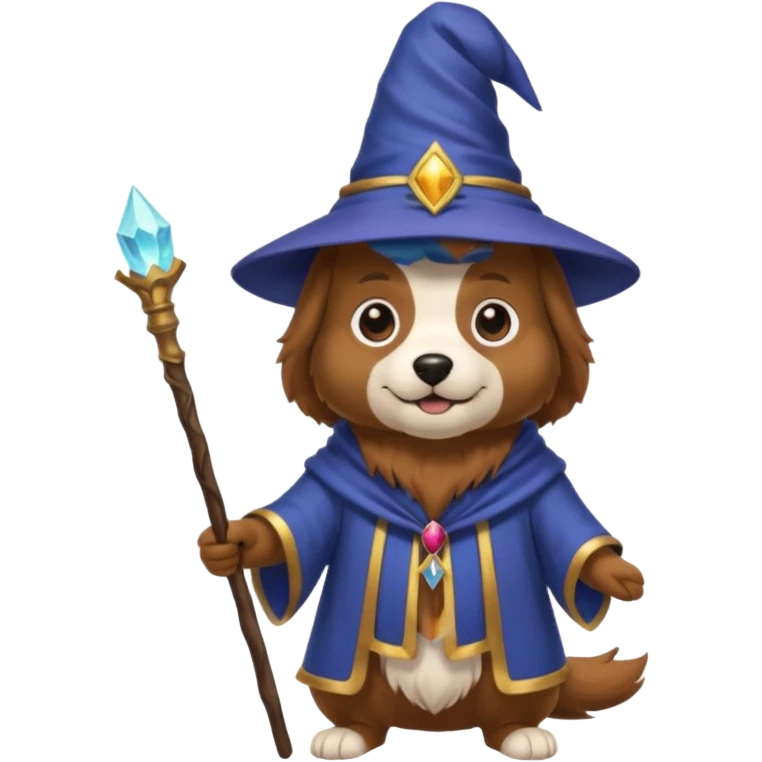 Dog wizard emoji