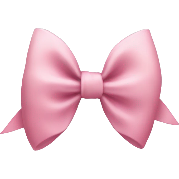 coquette bow with a faded pink colour emoji