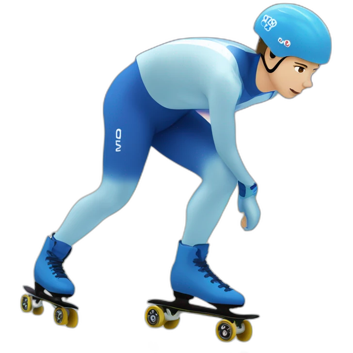 Inline speed skating emoji