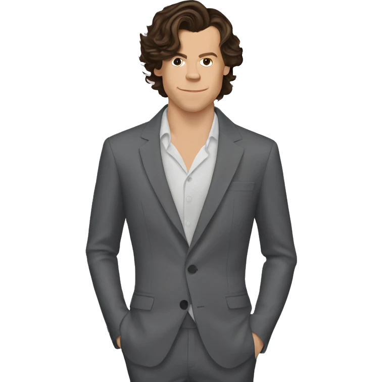 Harry Styles wearing a dress emoji