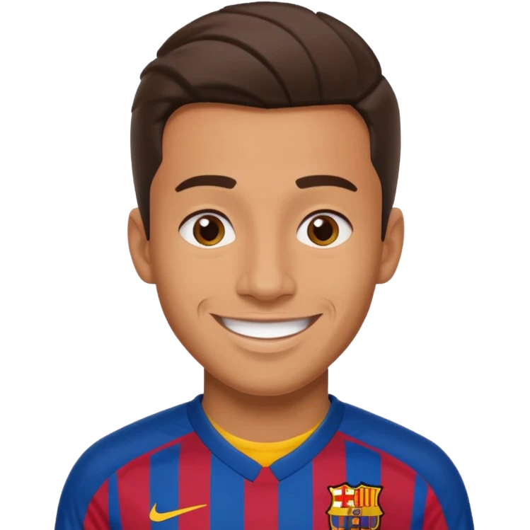 araujo футболист  в футболке барселоны emoji