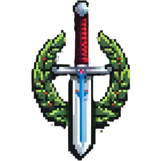 gaming console with sword server logo emoji