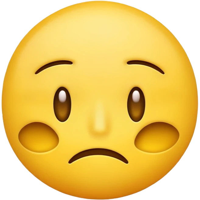 Sure! Here’s the short and clear English version:  “Tired yellow emoji with a flat mouth, one eye squinting, the other rolled up. emoji