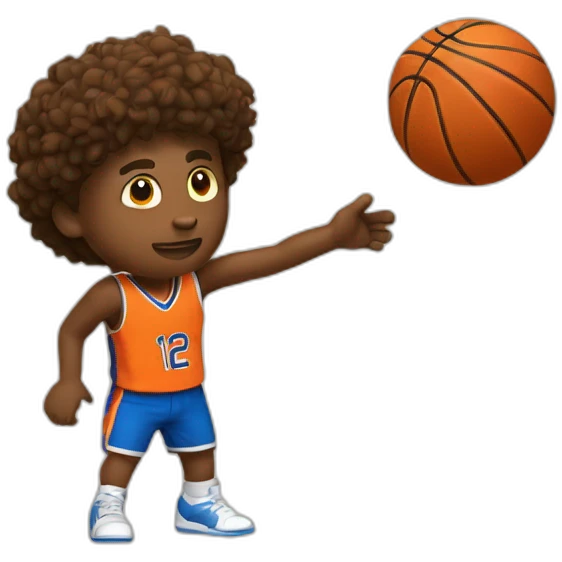 Basket-ball player shooting the ball emoji
