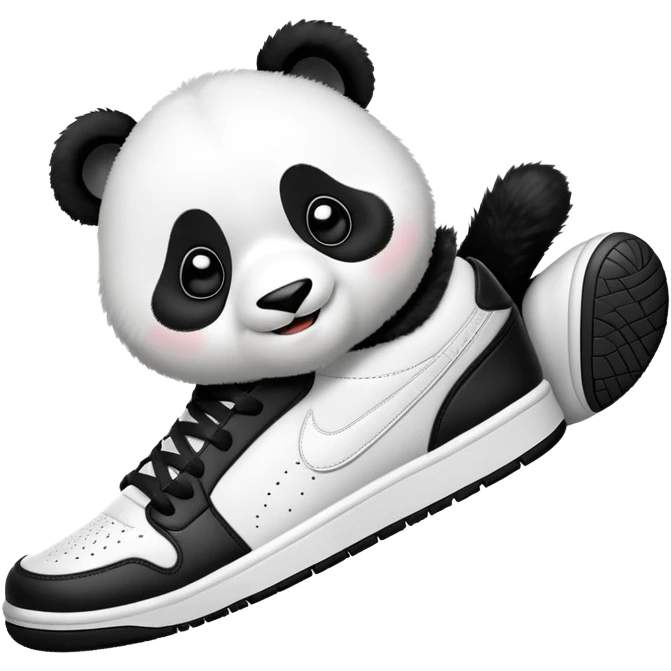 Panda wearing Jordan’s  emoji