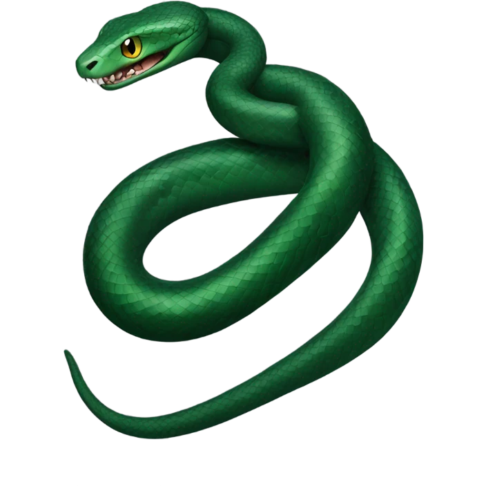 dark green snake Slytherin emoji