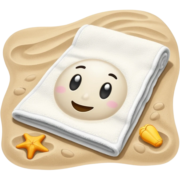 Towel – spread out on the sand emoji