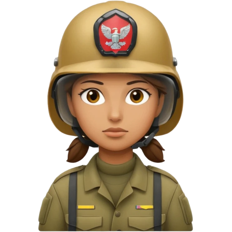 female soldier emoji