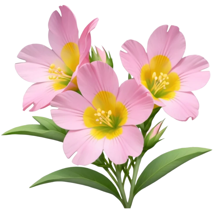 Pink evening primrose flowers emoji