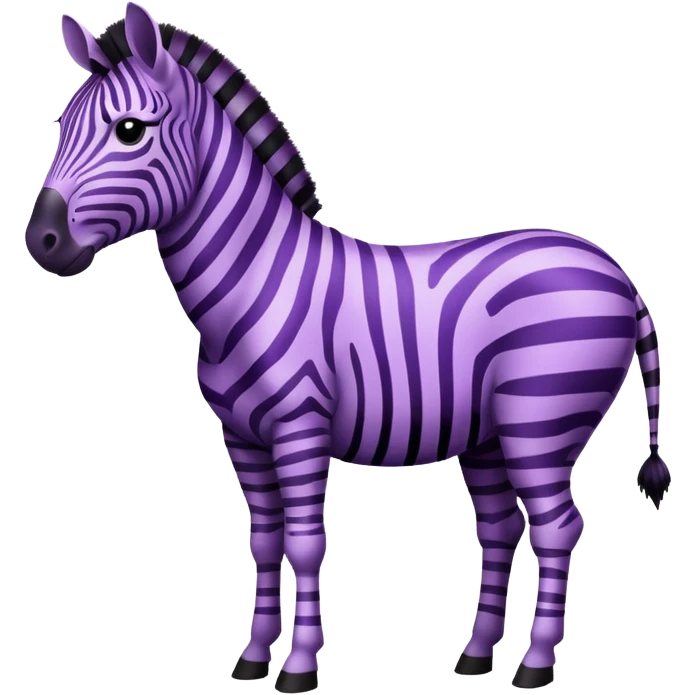 purple zebra emoji