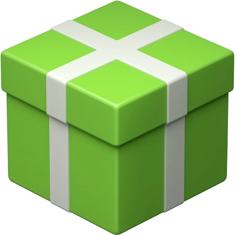 caixa de entrega verde emoji