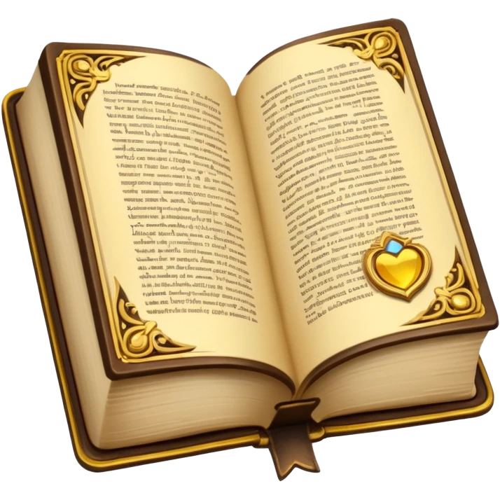 Fantastic book open emoji