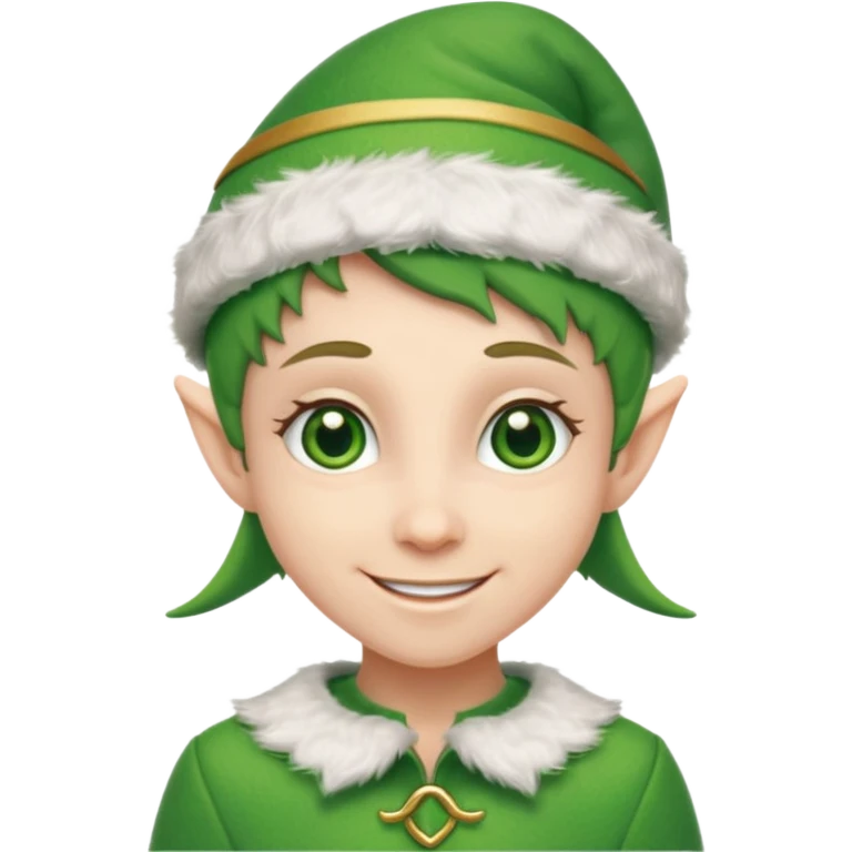 christmas elf head emoji