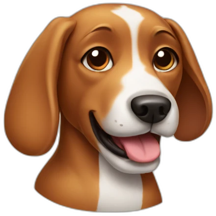 dog with beef emoji