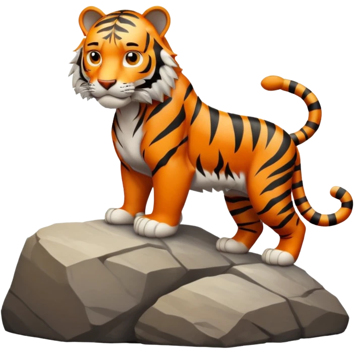 Tigre en la cima emoji