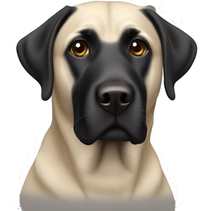 a black labrador  emoji