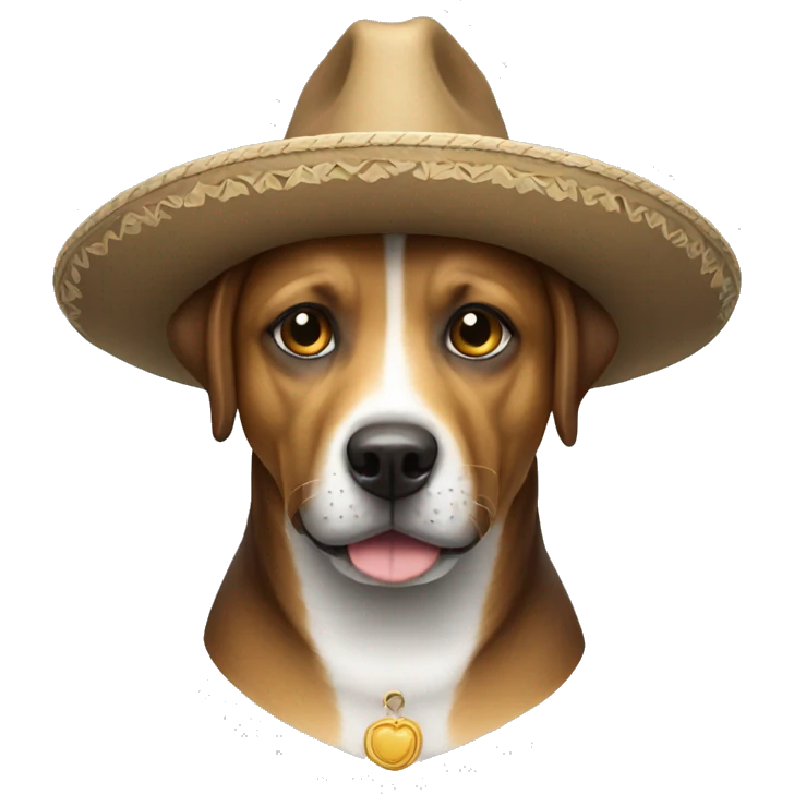 Perro con sombrero  emoji