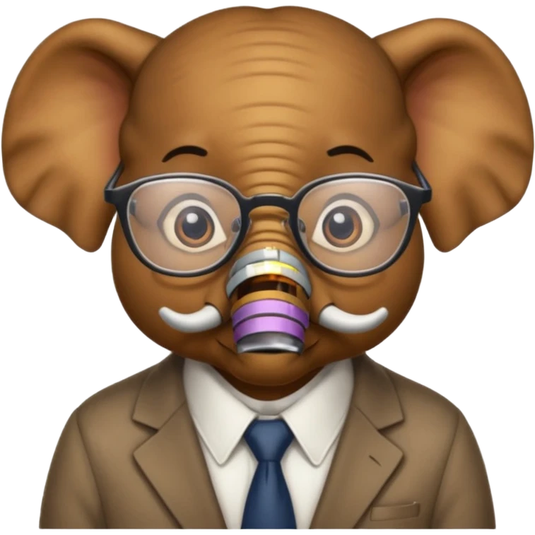 elefante academico emoji