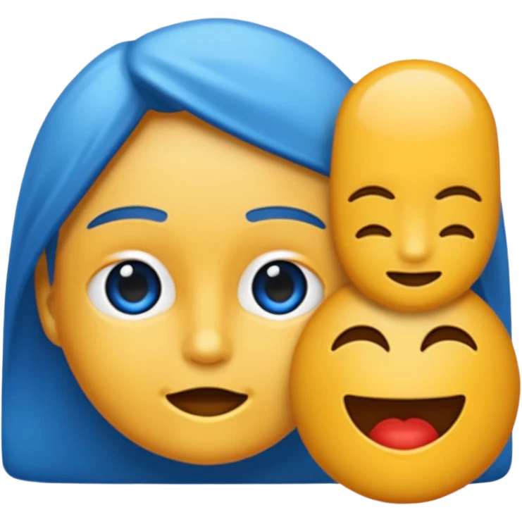 🤣+💙😥 emoji