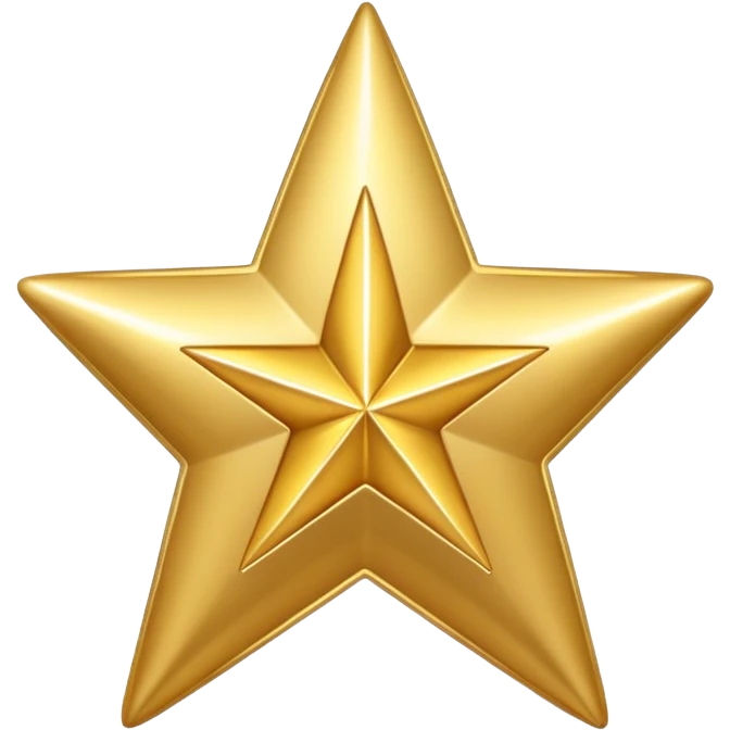 gold check mark with star on back emoji