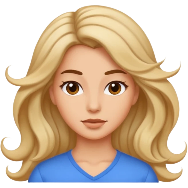 have more flow in the front of the hair emoji