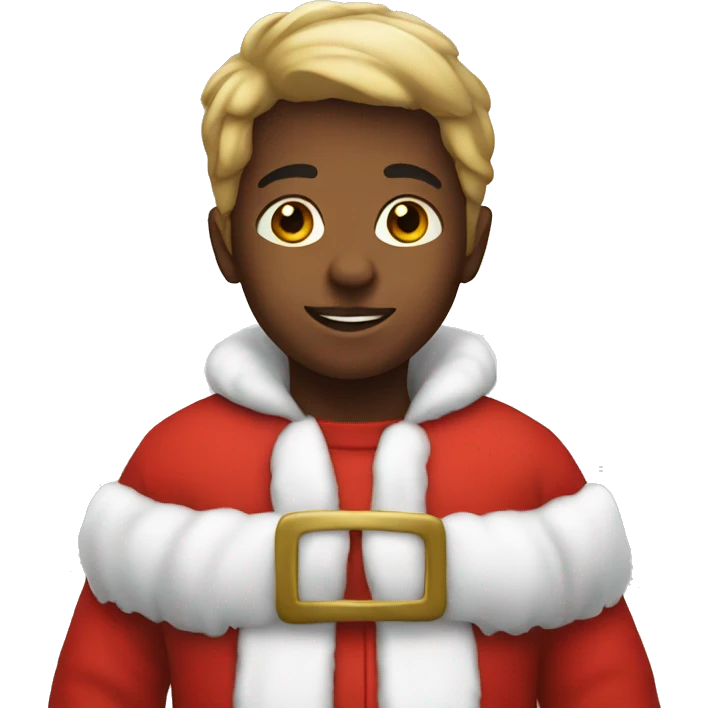Kid in Santa suit emoji