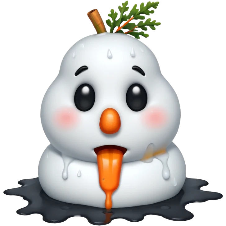 melting snowman emoji