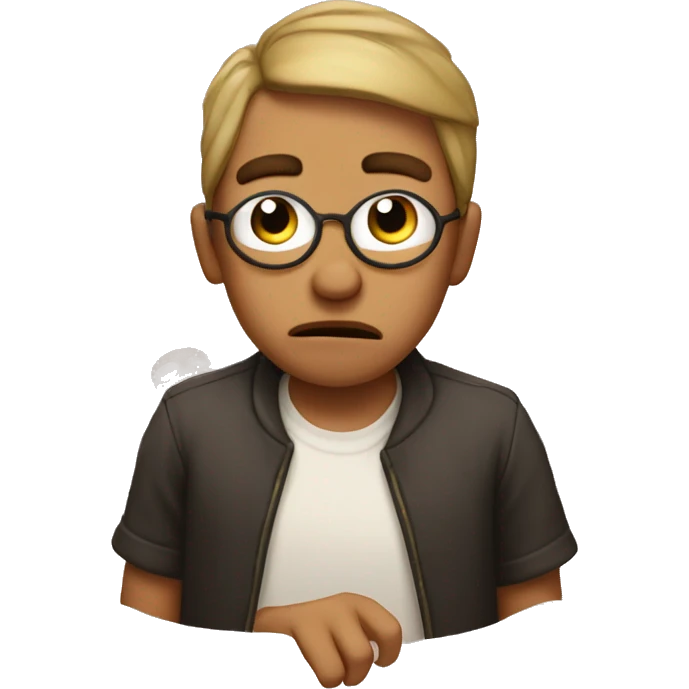 Emoji pouting with finger peace signs  emoji