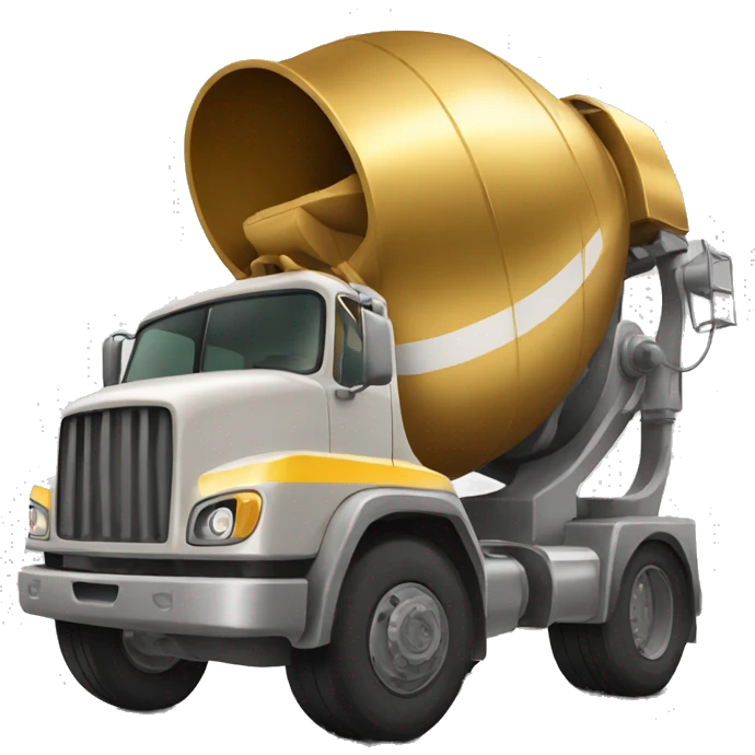golden cement mixer  emoji
