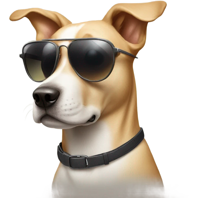 Dog with sunglasses emoji