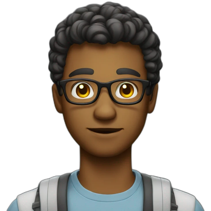 a nerd that is cool guy emoji