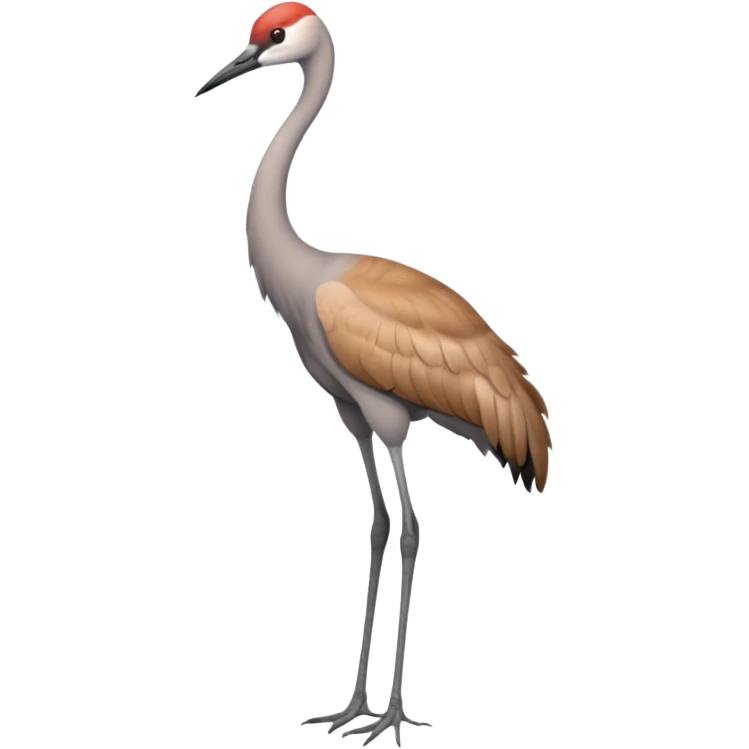 Sandhill crane bird emoji