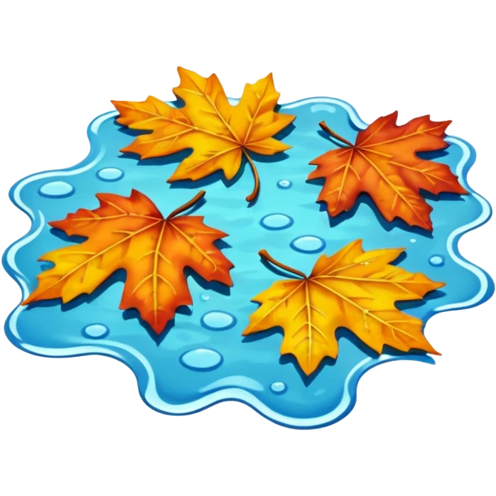 autumn puddle emoji
