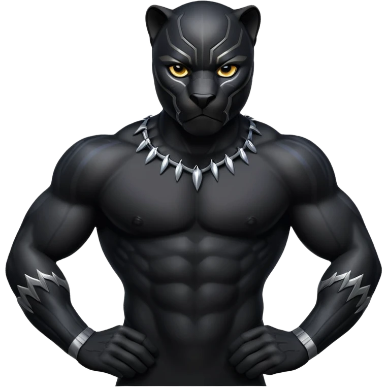 Una pantera rigiendo emoji