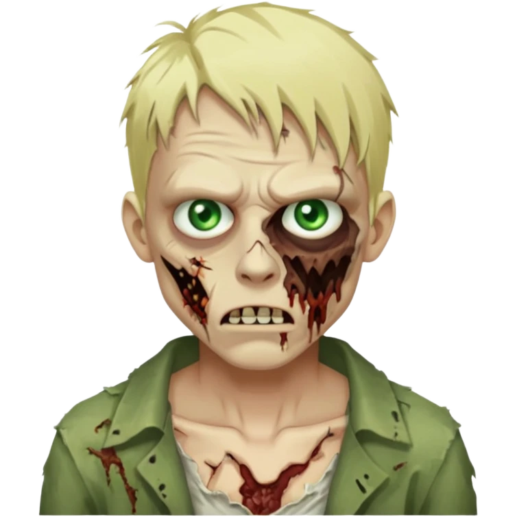 blonde zombie man emoji