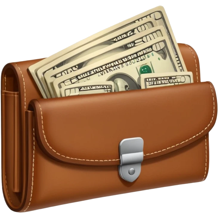 wallet with a lot of money in it emoji