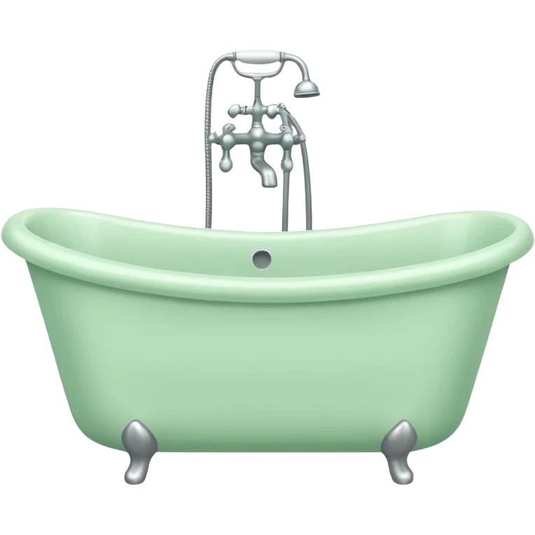 bath pastel green color emoji