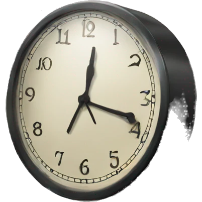 clock on the bridge emoji