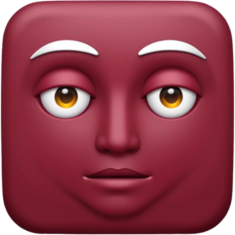  claret point without face emoji