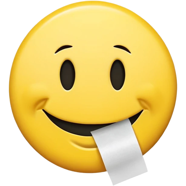 a smiley with adhesive tape on its mouth emoji