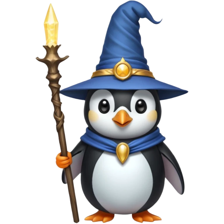 Penguin Wizard emoji
