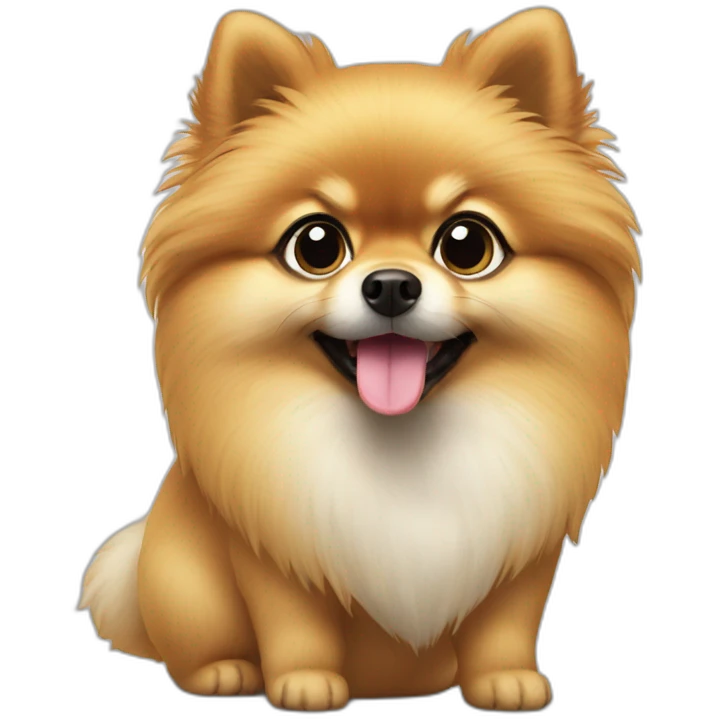 Pomeranian photographe emoji