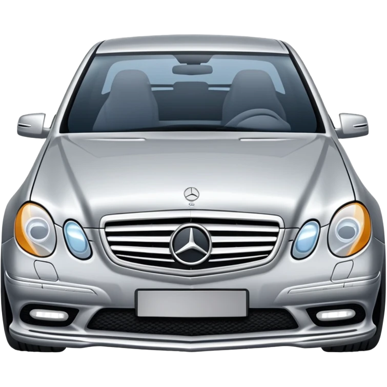 Create an emoji of a silver mercedes benz E320 emoji