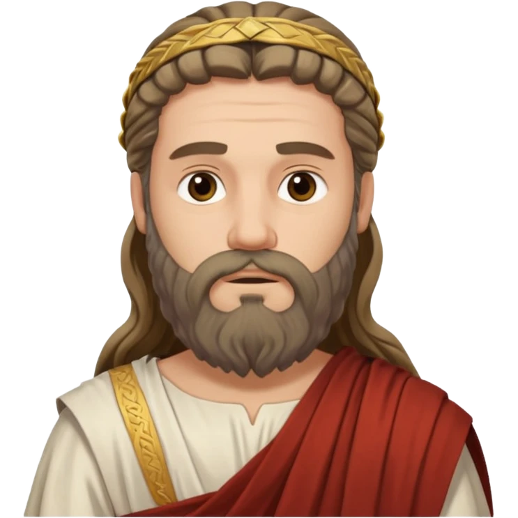 ancient Rome men long hair long bearded emoji