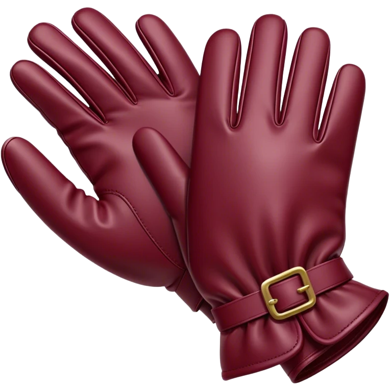burgundy gloves emoji