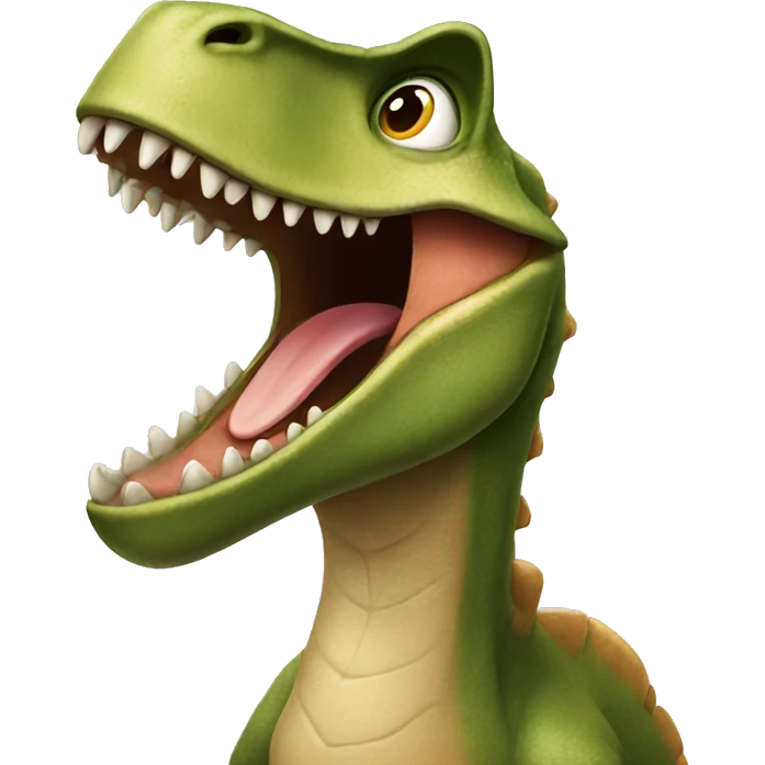 dinosaur laughing  emoji