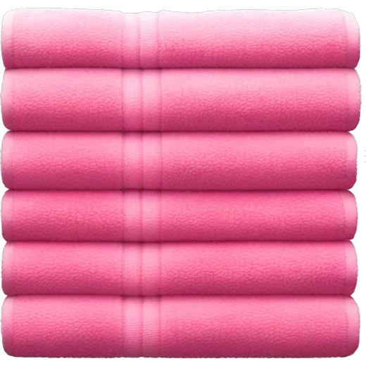 pink towel stack emoji