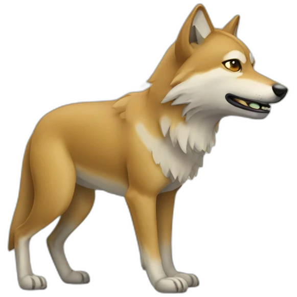 sand wolf emoji